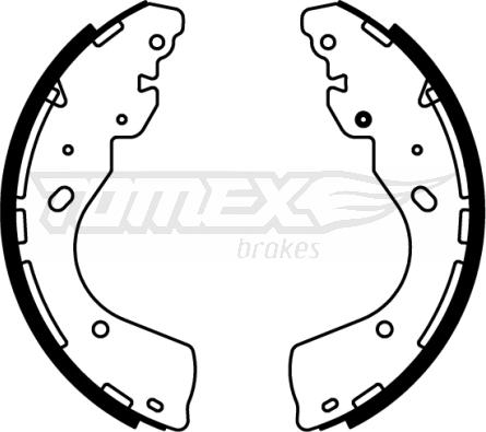 TOMEX brakes TX 22-66 - Комплект спирачна челюст vvparts.bg