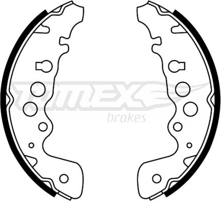 TOMEX brakes TX 22-04 - Комплект спирачна челюст vvparts.bg