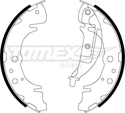 TOMEX brakes TX 22-06 - Комплект спирачна челюст vvparts.bg