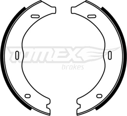 TOMEX brakes TX 22-12 - Комплект спирачна челюст vvparts.bg