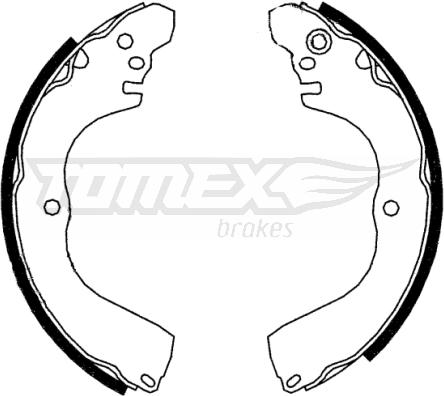 TOMEX brakes TX 22-89 - Комплект спирачна челюст vvparts.bg