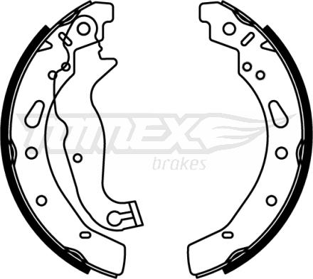 TOMEX brakes TX 22-80 - Комплект спирачна челюст vvparts.bg