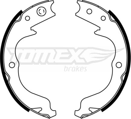 TOMEX brakes TX 22-81 - Комплект спирачна челюст vvparts.bg