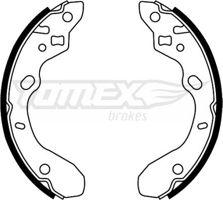 TOMEX brakes TX 22-34 - Комплект спирачна челюст vvparts.bg