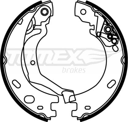 TOMEX brakes TX 22-22 - Комплект спирачна челюст vvparts.bg