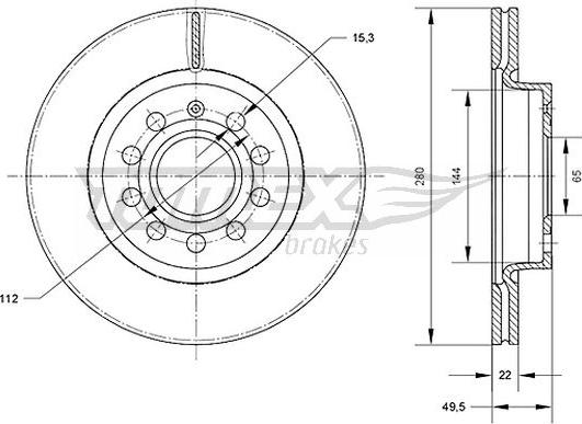 TOMEX brakes TX 70-30 - Спирачен диск vvparts.bg