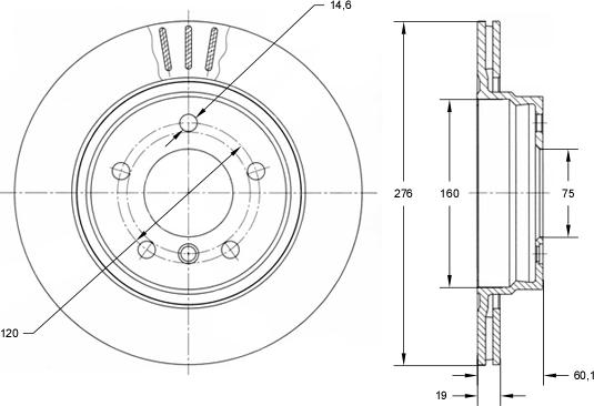 TOMEX brakes TX 71-57 - Спирачен диск vvparts.bg