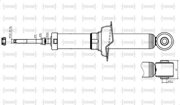 TOOR SG59400 - Амортисьор vvparts.bg