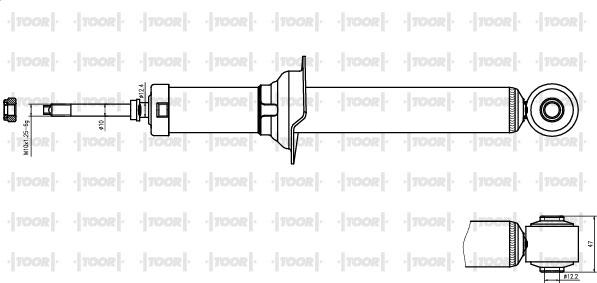 TOOR SG54120 - Амортисьор vvparts.bg