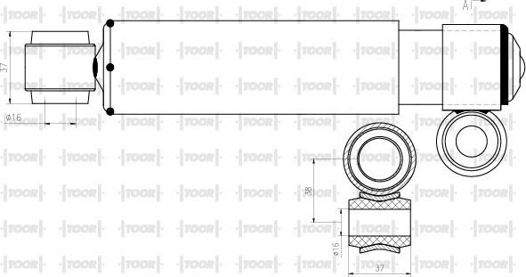 TOOR SG50680 - Амортисьор vvparts.bg