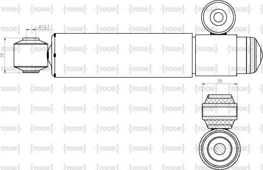 TOOR SG50070 - Амортисьор vvparts.bg