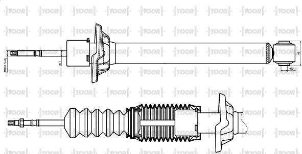 TOOR SG50720 - Амортисьор vvparts.bg