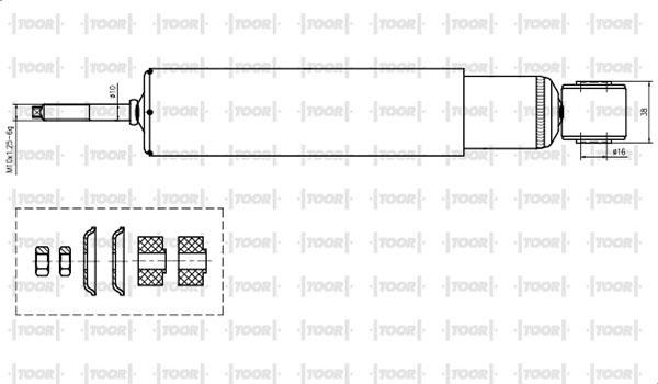 TOOR SG53560 - Амортисьор vvparts.bg