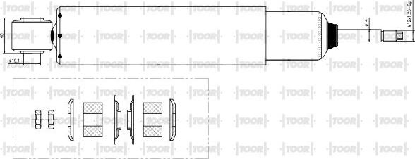 TOOR SG53380 - Амортисьор vvparts.bg