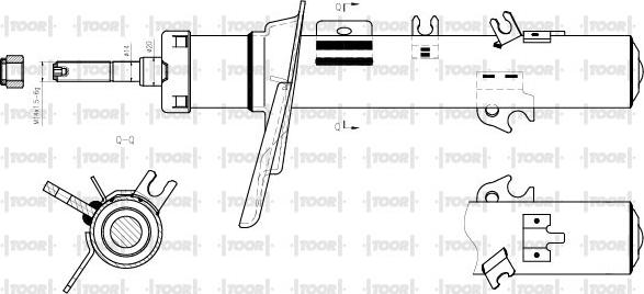 TOOR SG19610 - Амортисьор vvparts.bg