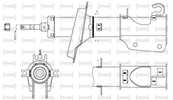 TOOR SG14480 - Амортисьор vvparts.bg