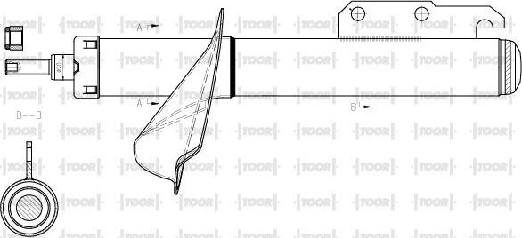 TOOR SG14470 - Амортисьор vvparts.bg