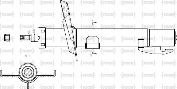 TOOR SG14550 - Амортисьор vvparts.bg