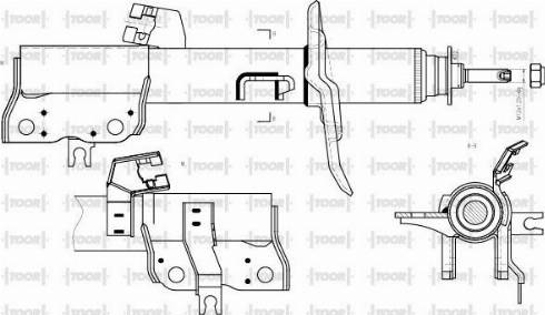 TOOR SG14120 - Амортисьор vvparts.bg