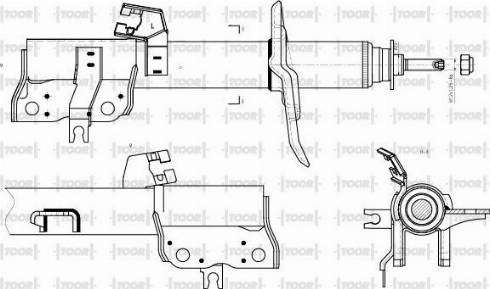 TOOR SG14121 - Амортисьор vvparts.bg