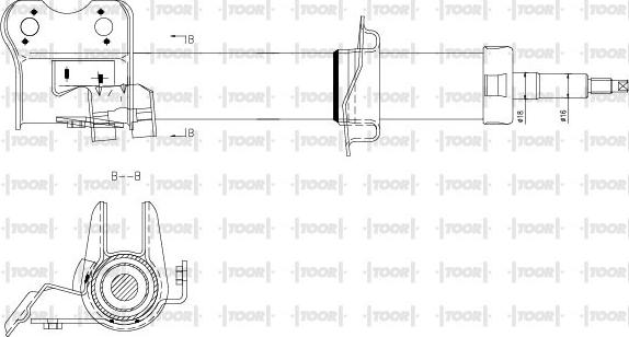 TOOR SG14340 - Амортисьор vvparts.bg