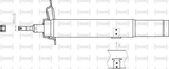 TOOR SG14320 - Амортисьор vvparts.bg