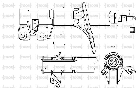 TOOR SG15510 - Амортисьор vvparts.bg