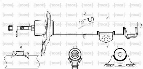 TOOR SG15090 - Амортисьор vvparts.bg