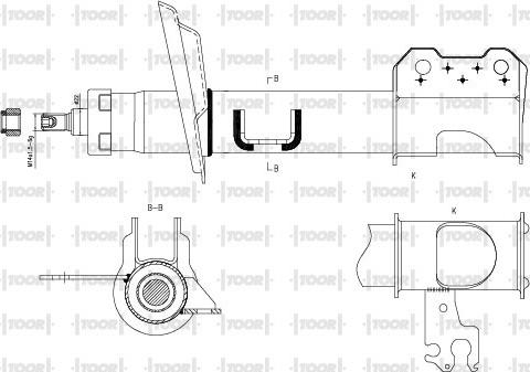 TOOR SG15031 - Амортисьор vvparts.bg