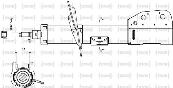 TOOR SG15130 - Амортисьор vvparts.bg