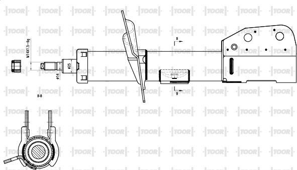 TOOR SG15131 - Амортисьор vvparts.bg