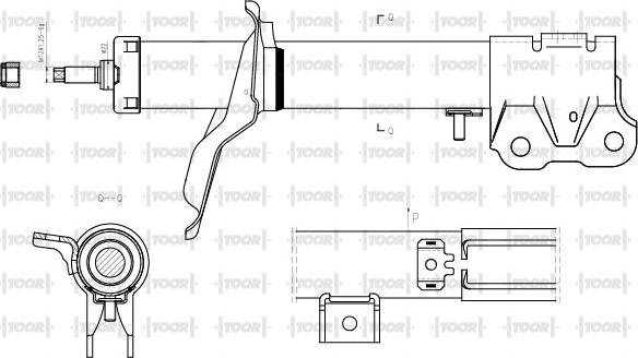 TOOR SG15700 - Амортисьор vvparts.bg