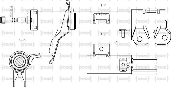 TOOR SG15701 - Амортисьор vvparts.bg