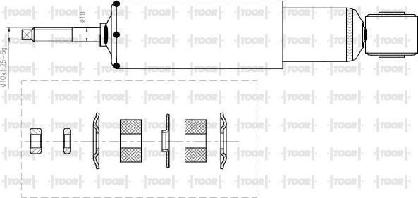 TOOR SG16530 - Амортисьор vvparts.bg