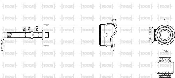 TOOR SG16660 - Амортисьор vvparts.bg