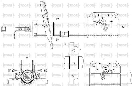 TOOR SG16670 - Амортисьор vvparts.bg