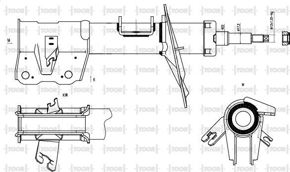 TOOR SG16000 - Амортисьор vvparts.bg