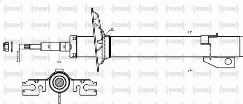 TOOR SG16070 - Амортисьор vvparts.bg