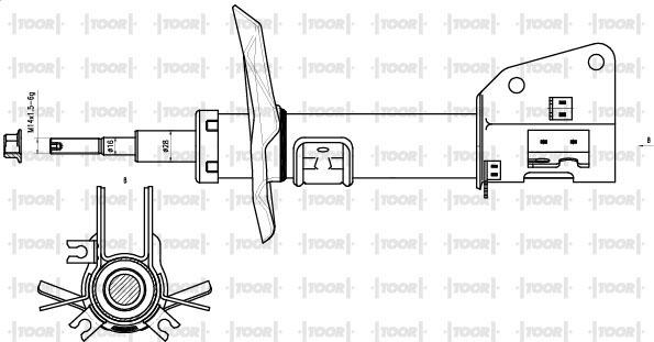 TOOR SG16770 - Амортисьор vvparts.bg