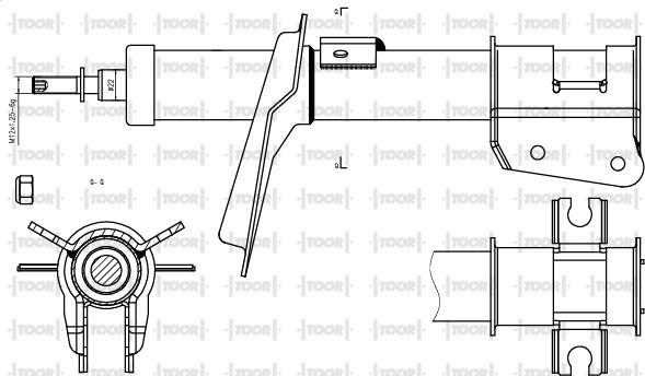 TOOR SG10920 - Амортисьор vvparts.bg