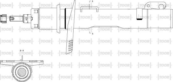 TOOR SG10450 - Амортисьор vvparts.bg