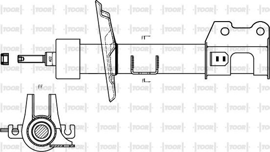 TOOR SG10600 - Амортисьор vvparts.bg