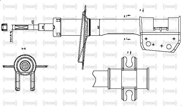 TOOR SG10060 - Амортисьор vvparts.bg