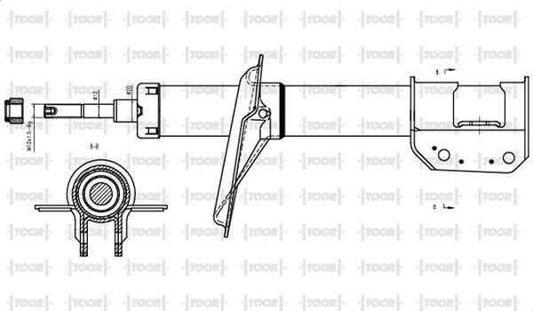 TOOR SG10010 - Амортисьор vvparts.bg