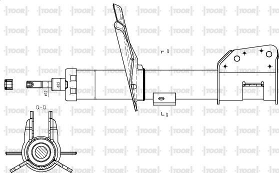 TOOR SG10140 - Амортисьор vvparts.bg