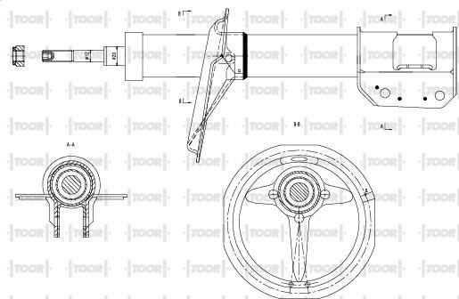 TOOR SG10120 - Амортисьор vvparts.bg