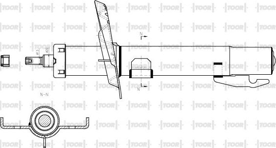 TOOR SG10830 - Амортисьор vvparts.bg