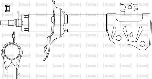 TOOR SG10770 - Амортисьор vvparts.bg