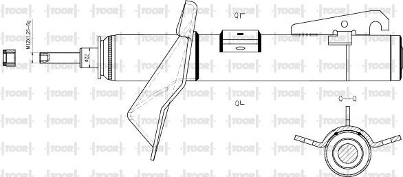 TOOR SG11990 - Амортисьор vvparts.bg