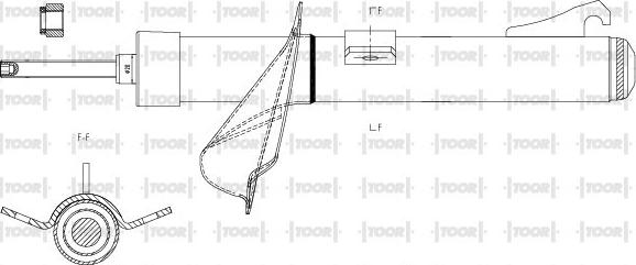 TOOR SG11940 - Амортисьор vvparts.bg